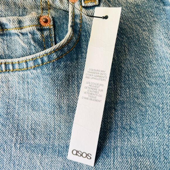 New with tags ASOS DESIGN High Waist Slim Fit Mom Jeans size Petite 26/28. - Picture 10 of 11